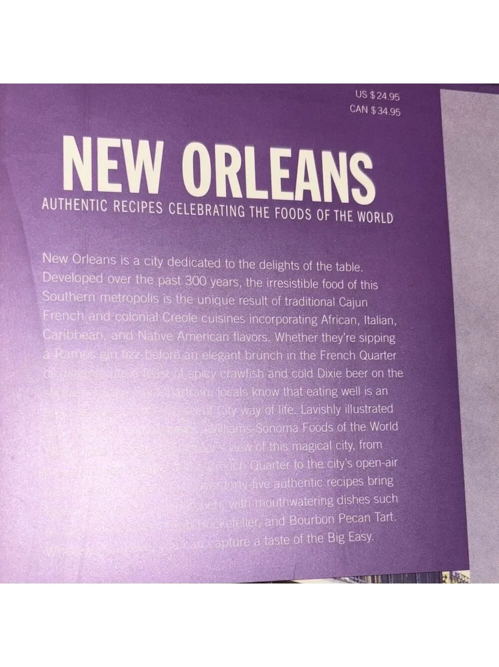 Williams Sonoma New Orleans Cookbook recipes‎ over 175 pages